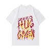 Men's 100% Cotton Crew Neck Short Sleeve T-Shirt, Casual Graffiti Zero Hug Smile Print Soft Breathable Streetwear Tee for Daily Wear