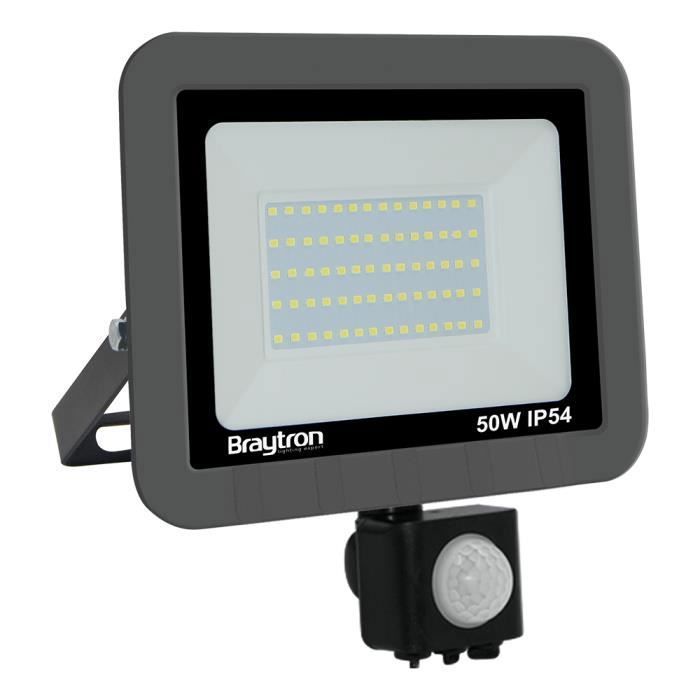 50W IP54 6500K LED Floodlight with Detector