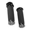 1in Motorcycle Handle Bar Hand Grips For Softail Cruiser Chopper Black US