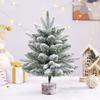 1PC Table Ornament for Indoor Xmas Tree Navidad Festival Decorative Christmas Tree Mini Stable Base 2 Styles Tabletop Decor