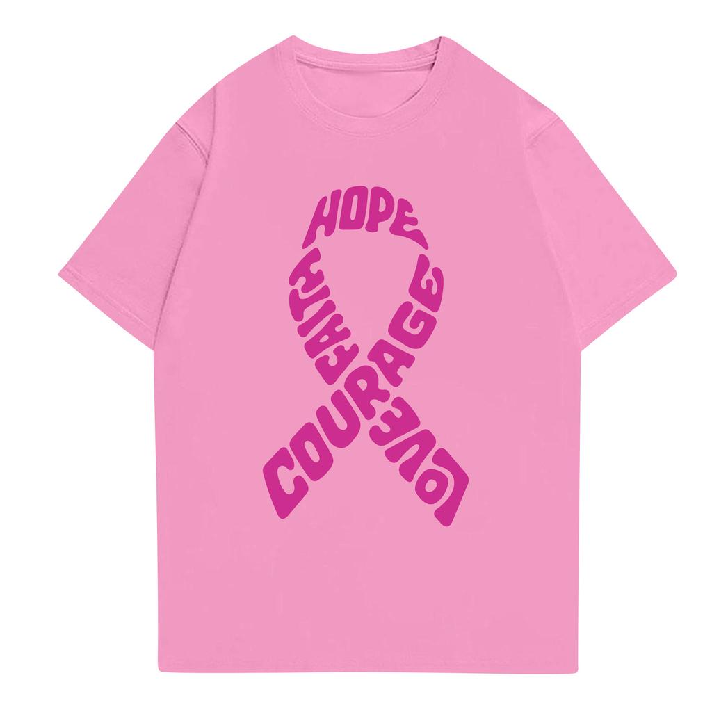 Adult Round Neck Casual Printed Short-sleeved T-shirt Top