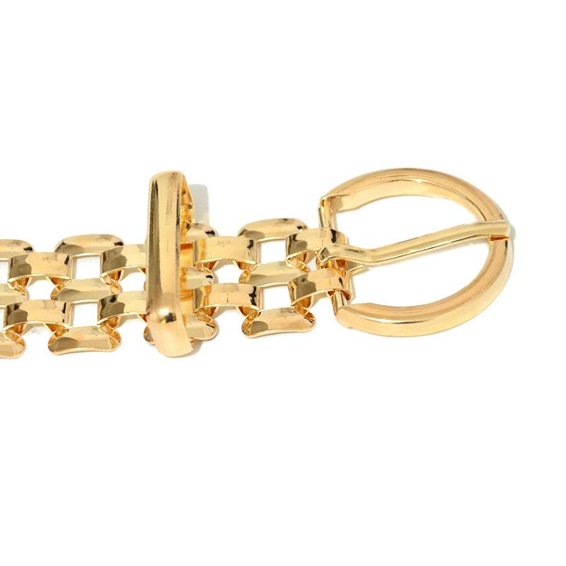 Cintura in metallo Meier da donna casual versatile catena per vita decorativa traforata