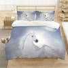White Horse Bedding Set Boys Girls Twin Queen Size Duvet Cover Pillowcase Bed Kids Adult Fashion Home Textileextile