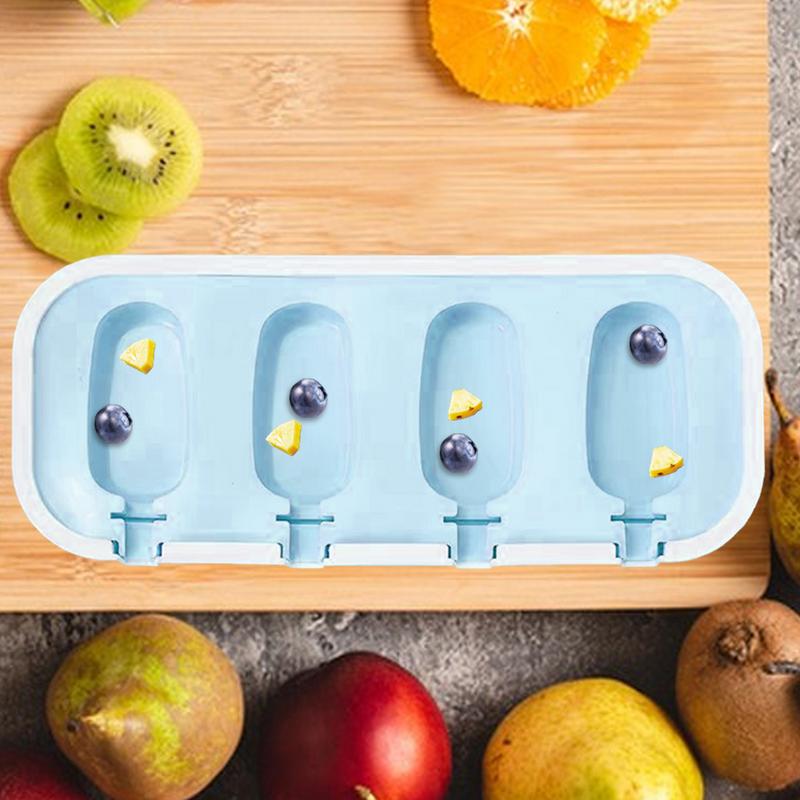 Ice Popsicle Molds Silicone Ice Popsicle Maker Easy Release Popsicle Mould Food Grade Ice Pop Molds For Pudding Smoothie Ice