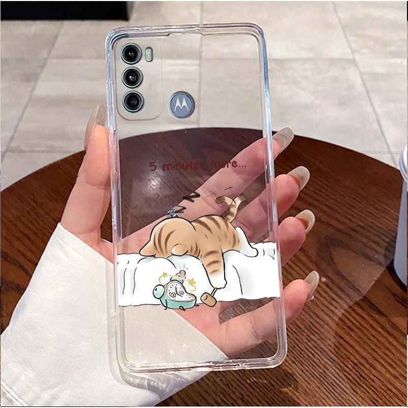 Handyhülle für Motorola Moto G60/G40f/G40 Fusion Weiches Silikon TPU Klar Viral Bemalt Flauschiges Kätzchen Hülle Stoßfeste Abdeckung