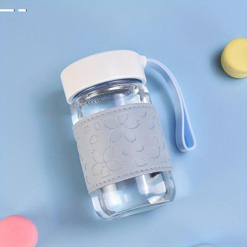 

1 Piece Of Transparent Glass Cup With Fresh Feeling Cherry Blossom Cup Set Water Cup Suitable For Offices And Schools 360ml