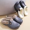 Mulheres Homens Sapatos de Jardim Exterior Homens Chinelos Antiderrapantes Quentes Mulheres Chinelos Impermeáveis Interior Chinelos Fofos e Felpudos