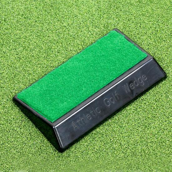 Golfsvingtræner Kompakt Bærbar Nem at Bruge 15-Graders Justeringskorrektion Pedal Fodkiler Golf Træningshjælp
