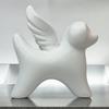 Wings Angel Charming Dog Statue Resin Decorative Art Piece For Home Garden And