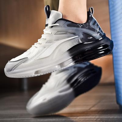 Große Größe Frühling und Sommer atmungsaktives Netz-Freizeit-Sportschuhe Luftpolster weiche Sohle Papa Trendschuhe