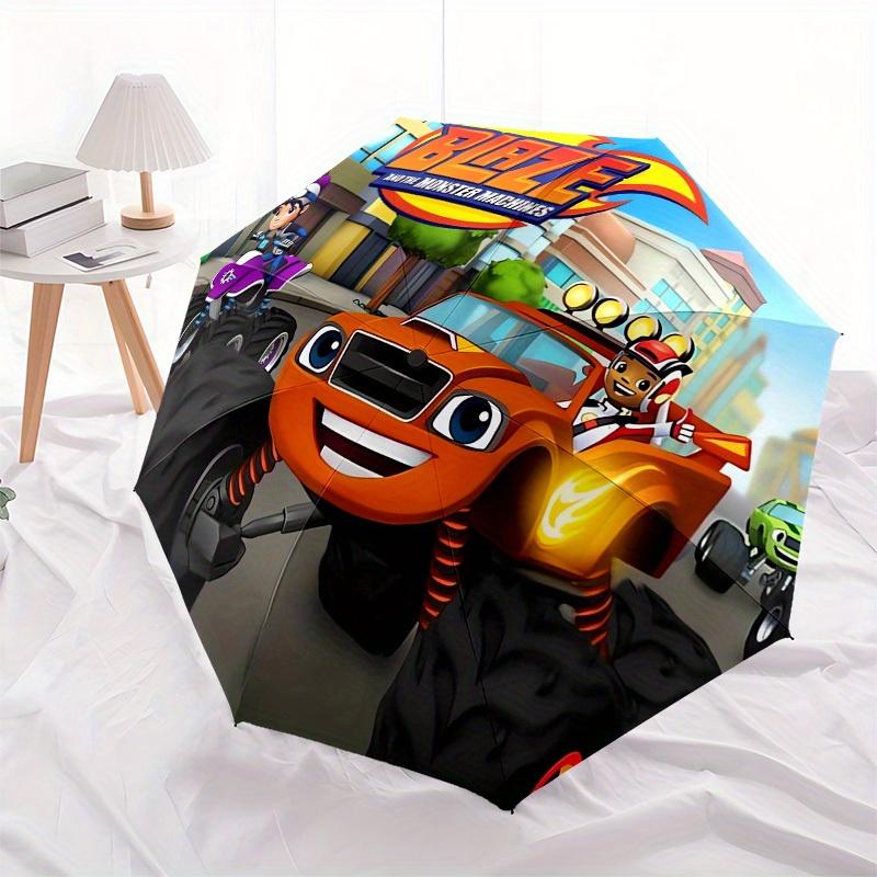 1pc Blaze, Monster Machines Themed High-quality Umbrella,Automatic Opening and Closing Umbrella,Multi-functional Umbrella G0811121