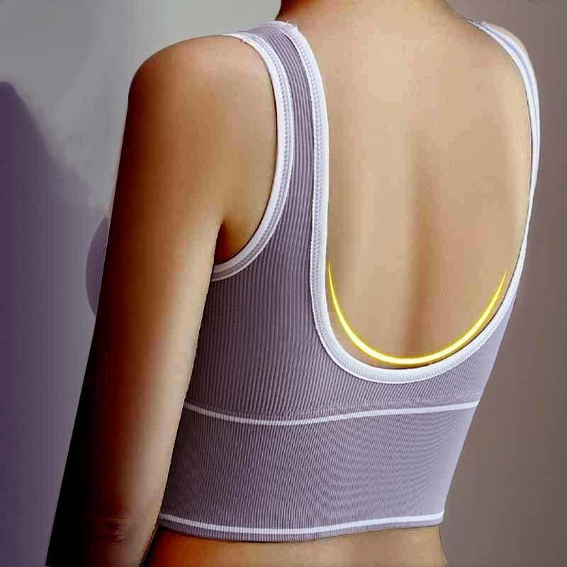 Bralette a Coste Senza Cuciture DunShen - Copertura Completa Senza Ferretto Taglie Forti