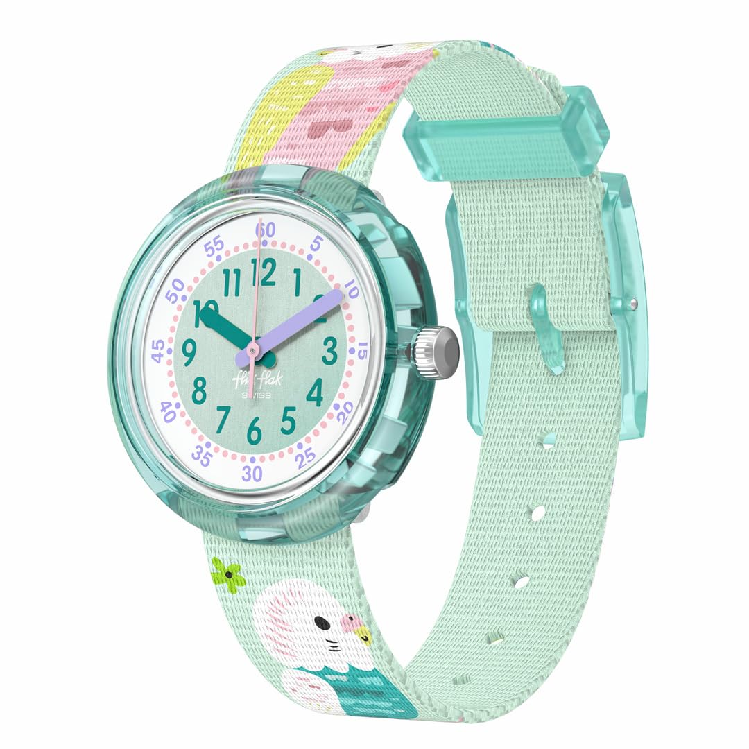 

Часы Swatch Flik Flak Happy Budgies FPNP160 Зеленые Детские зелёный