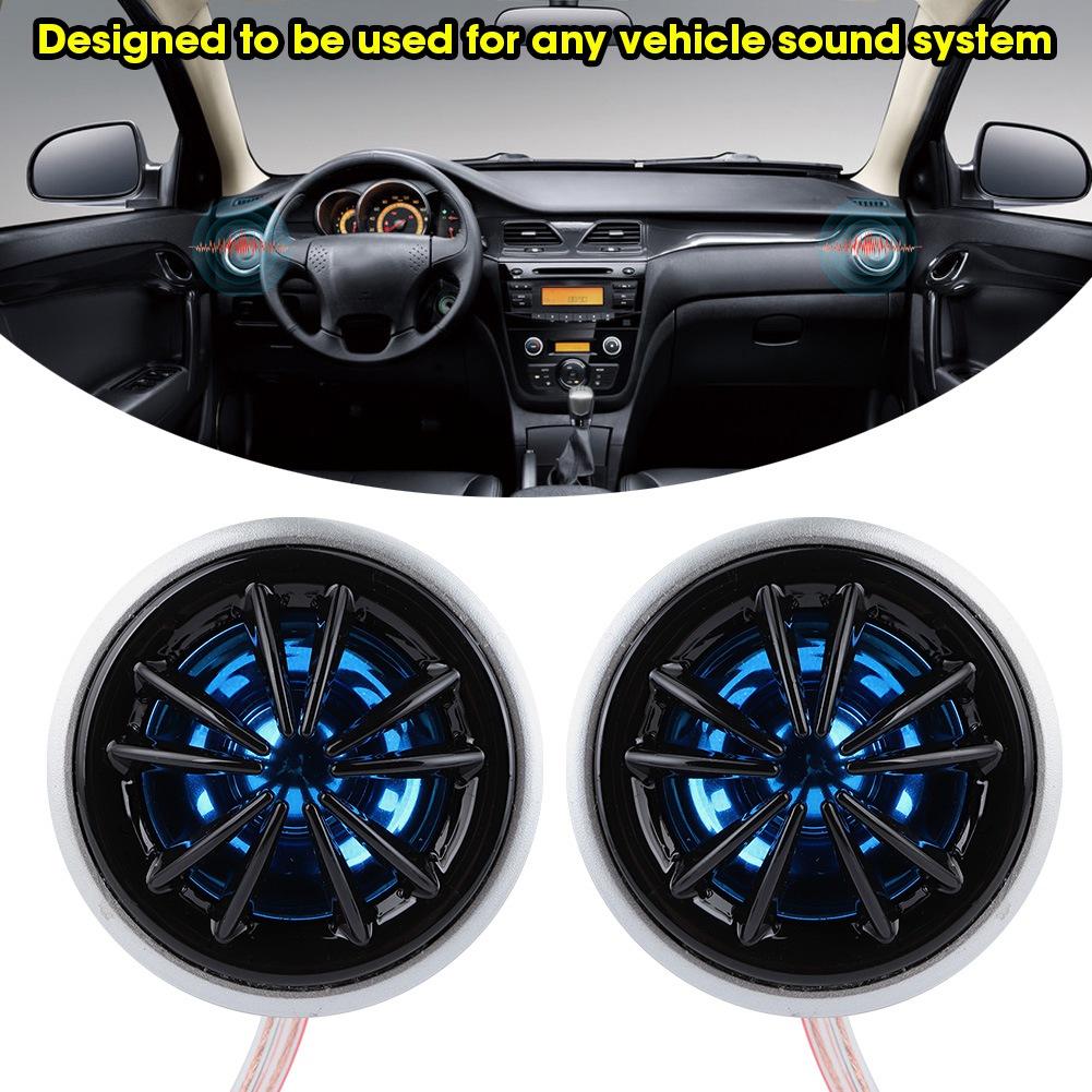 130W 12V Tweeter Kit Stereo Music High Sensitivity Loudspeaker for Auto Car Audio System