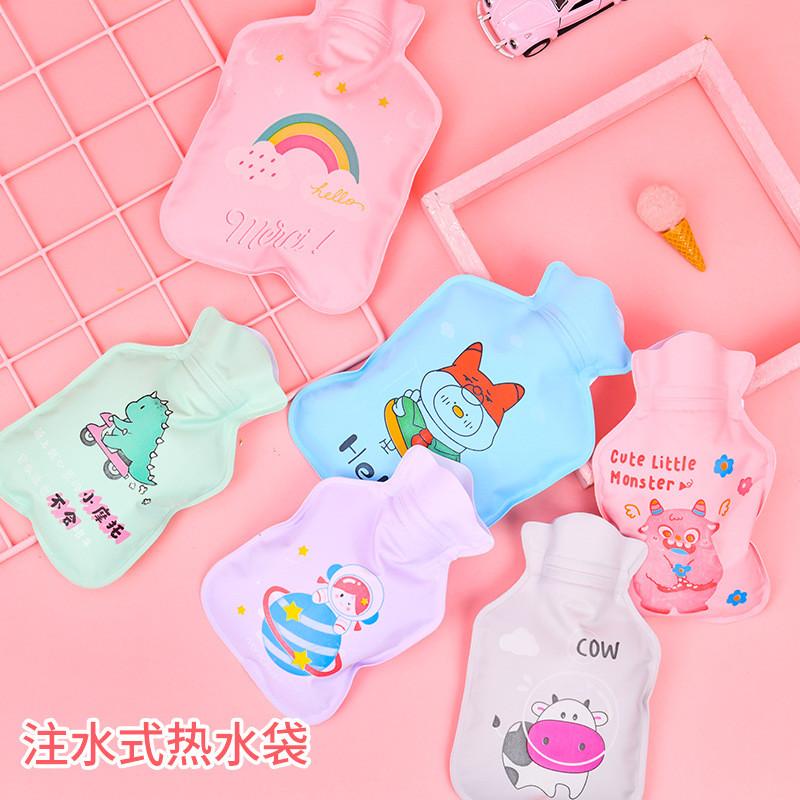 Mini Cartoon Hot Water Bottle With Double Layer Pvc For Winter Hand Heating And Travel Use