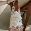 Handmade Beaded Shoulder Bag Hollow Out Shoulder Lunch Bag for Women Large Capacity Versatile Casual Women's Cosmetic Bag