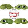 1/3pcs Cute 3D Pepe Frog Sleep Mask - Soft Plush Eye Shade for Travel & Home Use, Natural Sleeping Aid, Portable Blindfold