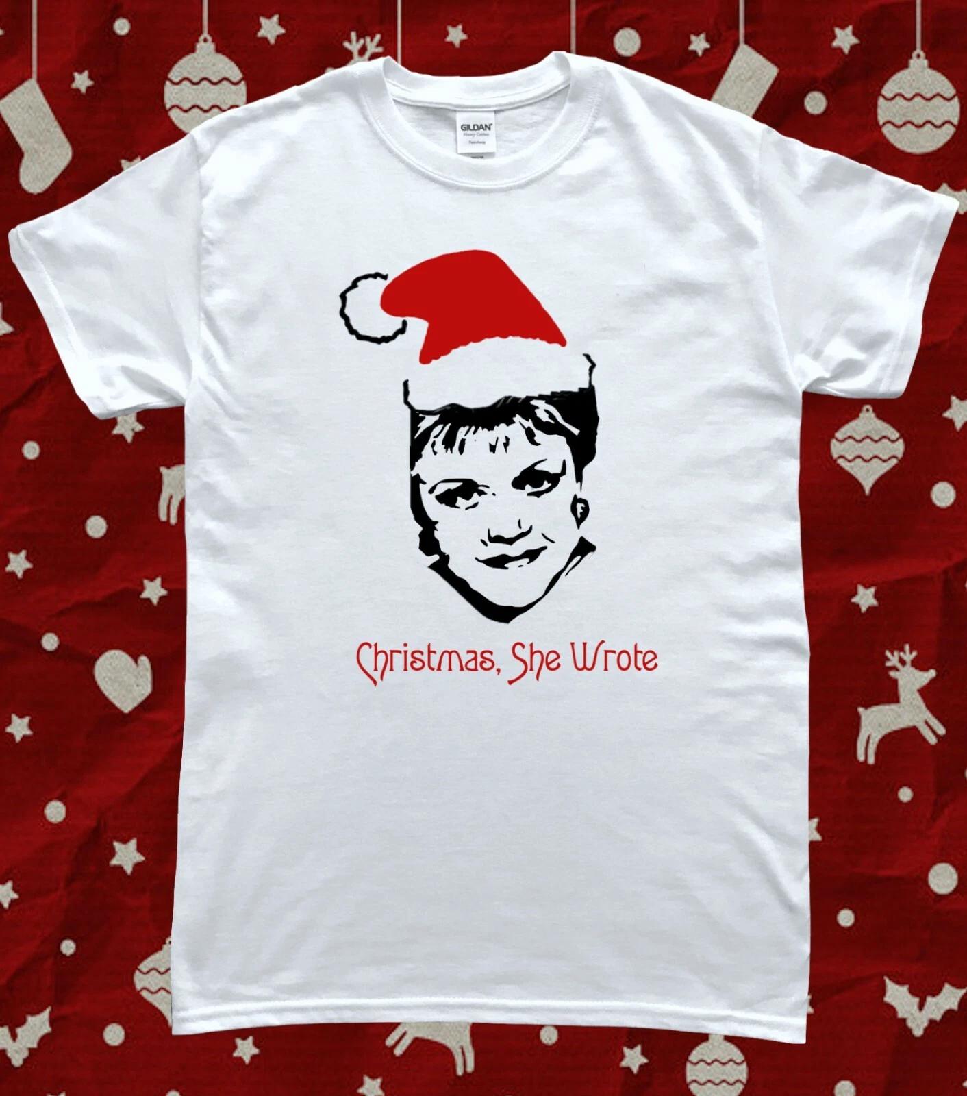 Christmas She Wrote Angela Lansbury Murder Christmas T-Shirt M