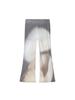 Gijun Sheer Print Flared Pants Charcoal
