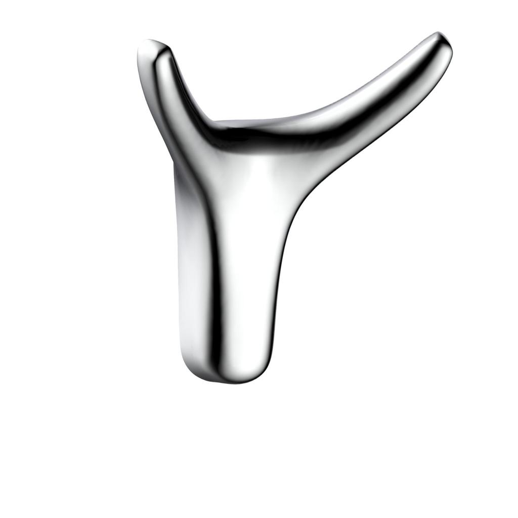 Zinc Alloy Wall-Mounted Hook for Clothing and Hats - Universal Bathroom/Hotel Use