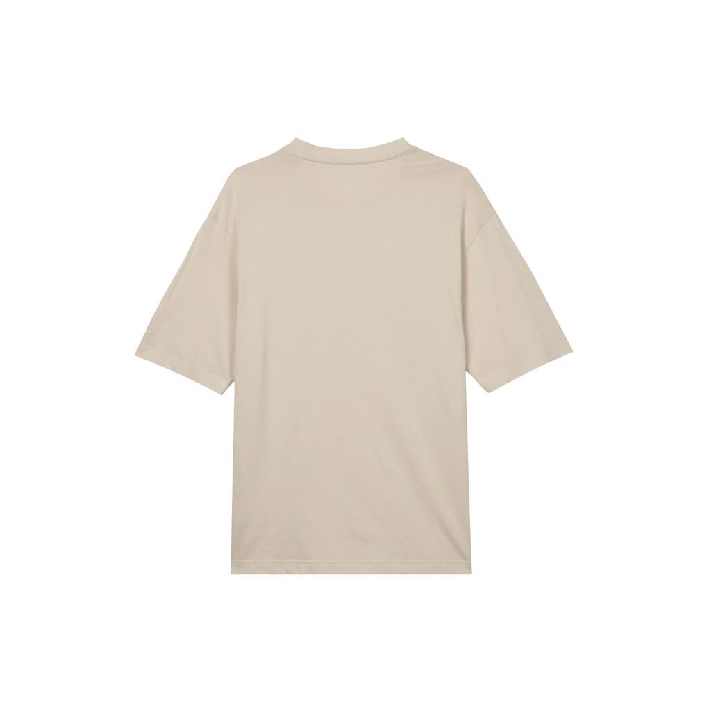 Nike Solid Color Logo Casual Crew Neck Short Sleeve T-Shirt Men Tops Light-Brown FN5983-203