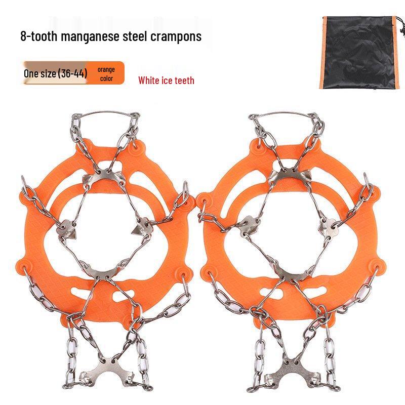 8-Tooth Anti-Slip Ice Grippers