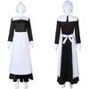 Cosplay Addams Kid Costume Maid Dress Halloween Carnival Party Suit