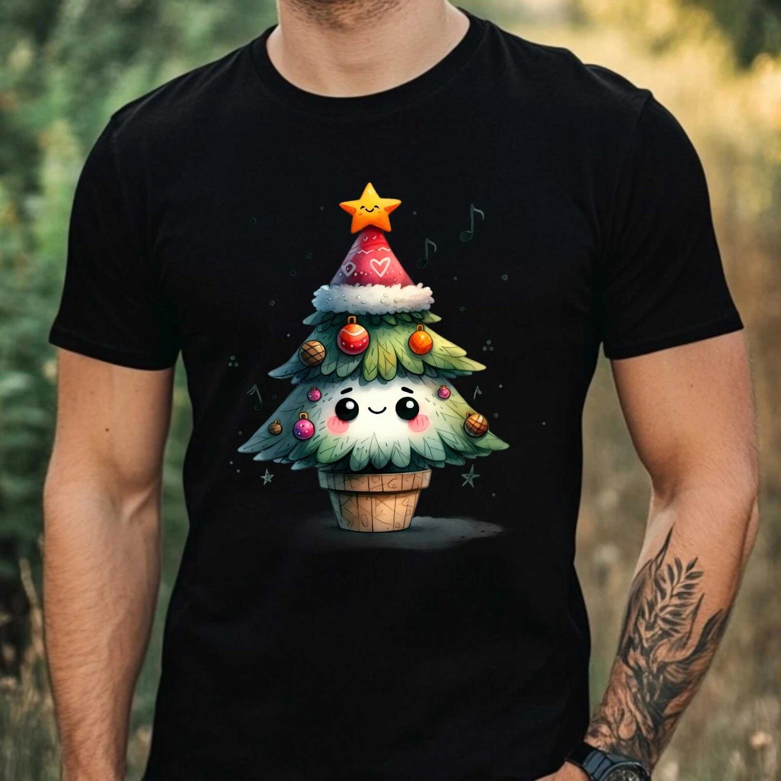 T-Shirt Herren Lustige Weihnachten Motiv Baumwolle Größe XS bis 5XL XXL