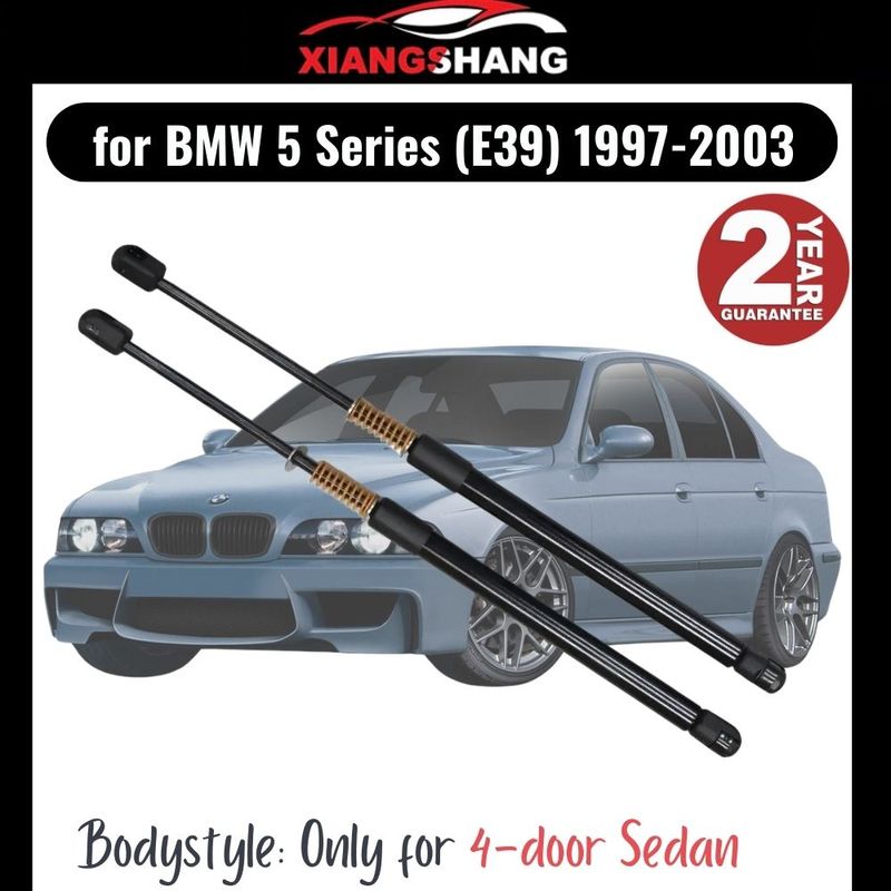 2pcs Rear Tailgate Damper for BMW 5 Series (E39) Sedan 1997-2003 WITH SPRING Trunk Boot Gas Struts Lift support