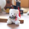 Doctor Bear Keychain Backpack Pendant Super Soft Pp Cotton Graduation Kids Gift