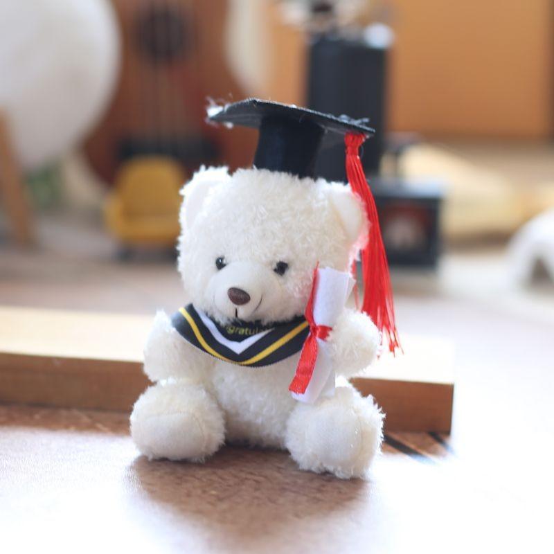 Doctor Bear Keychain Backpack Pendant Super Soft Pp Cotton Graduation Kids Gift