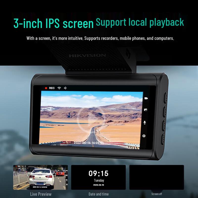 Hikvision C6A Dash Cam CN plug (adapter included)
