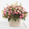 Sp Camellia Artificial Rose Bud Wedding Decoration Floral Arrangement Event Home