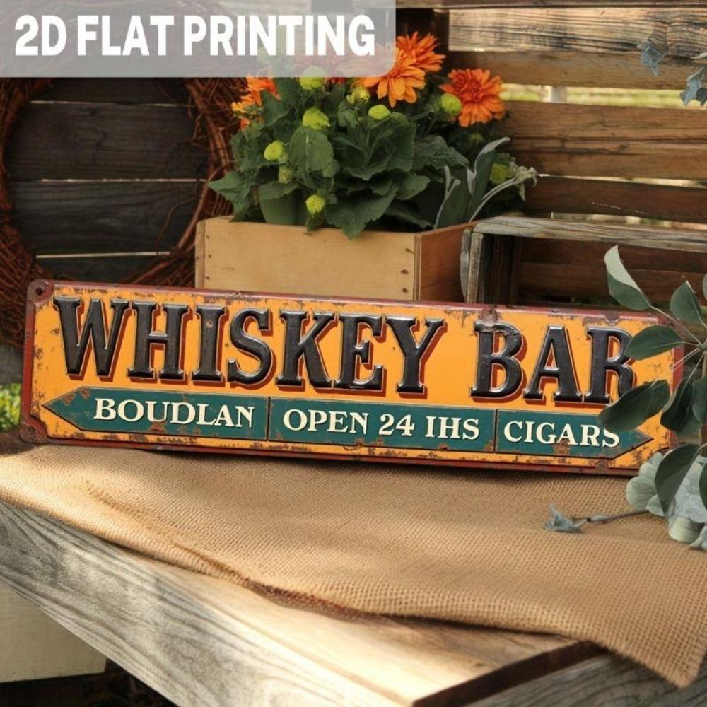 Retro Metal Wall Art for Home Office Beer Bar Decor