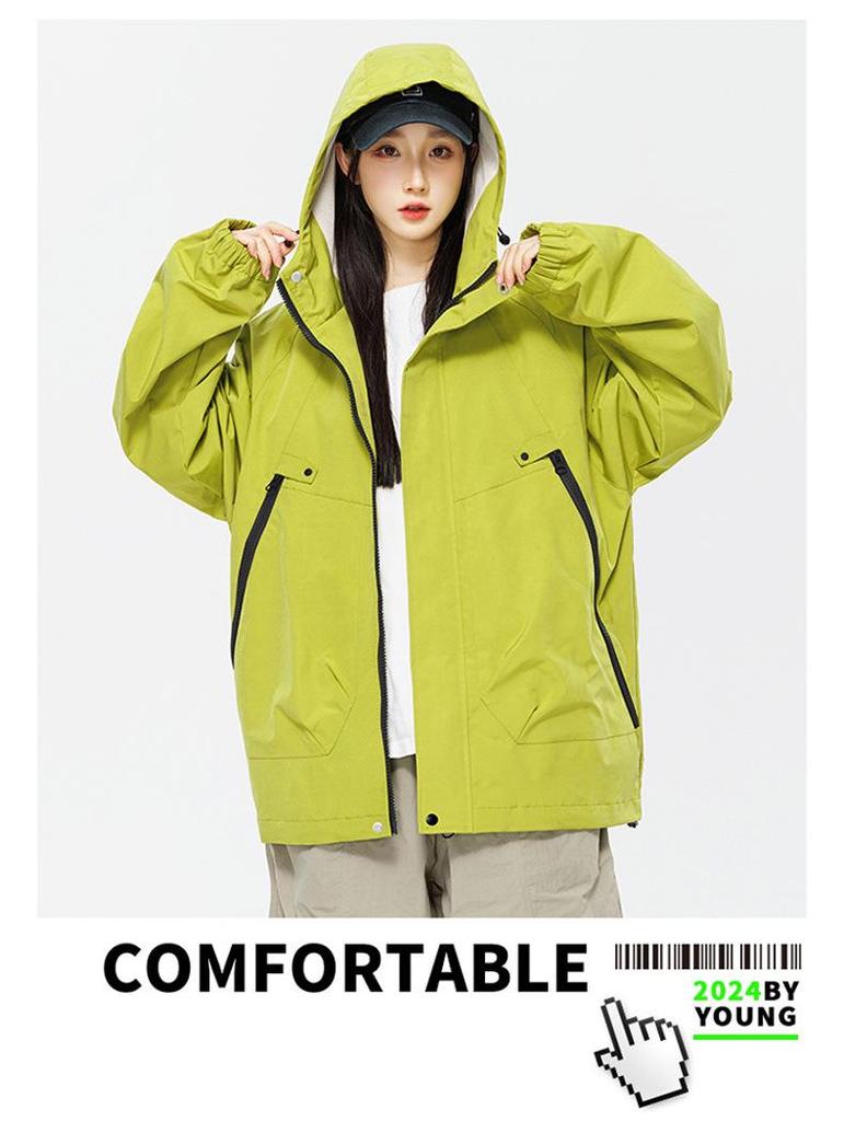 2024 Autumn Unisex Hooded Mountain Style Jacket - Trendy Outdoor Brand