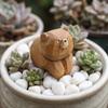 Cute Bear Desktop Ornament Miniature Mini Bear Statue Desk Companion Wooden Bear Figurines  Office
