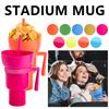 2 in 1 Popcorn Beverage Cup Snack 1000ML Straw Cup with Handle Water Bottles with Straw Coffee Cup Mug Leak-Proof For Kids Adult