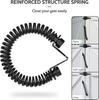2pcs 14inch Gate Spring Self Closing Heavy Duty Outdoor Door Spring Automatic Gate Closer, Adjustable for Wooden and Vinyl Fence