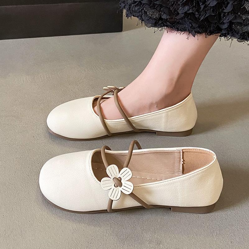 Coarse heel Mary Jane shoes women's 2025 summer new outer wear light mouth soft sole fashion shoes