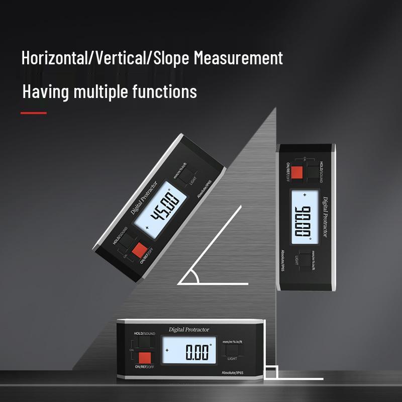 Shengtai Xin High-Precision Digital Inclinometer and Spirit Level Angle Measuring Tool Standard Model: Large Screen Inclinometer