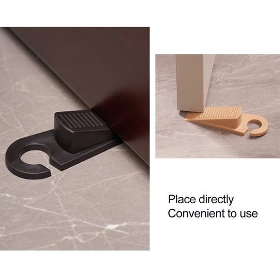 Yousheng 2Pcs Door Stoppers Wear Resistant Non-Slip Design Universal Easy to Install Home Safety Shock-Absorbent Door Wedge