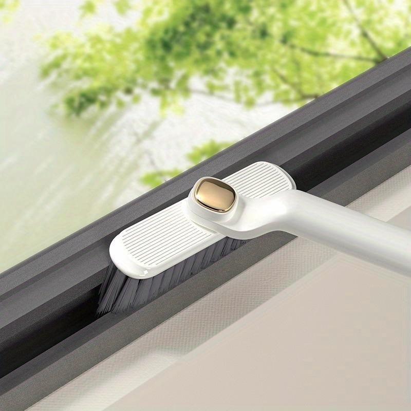 Multi Functional Rotating Bathroom Gap Brush with No Dead Corners Bathroom Toilet Back Gap Brush with Hard Bristles Floor Brush