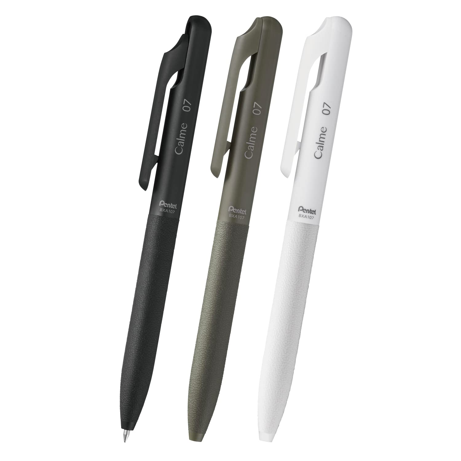 Pentel Oil-based Ballpoint Pen 3-piece Set Calme 0.7mm Black Ink AMZ-BXA107ST