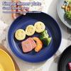 Durable Picnic Tableware Plates Set of 4 Reusable Plastic for Camping Outdoor Beach Barbecue Party