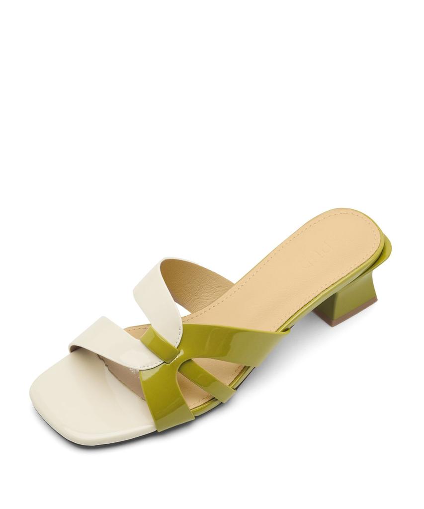 Spur Color Blocking Mule Sandal 5.7Cm -Us9057 (2Color)