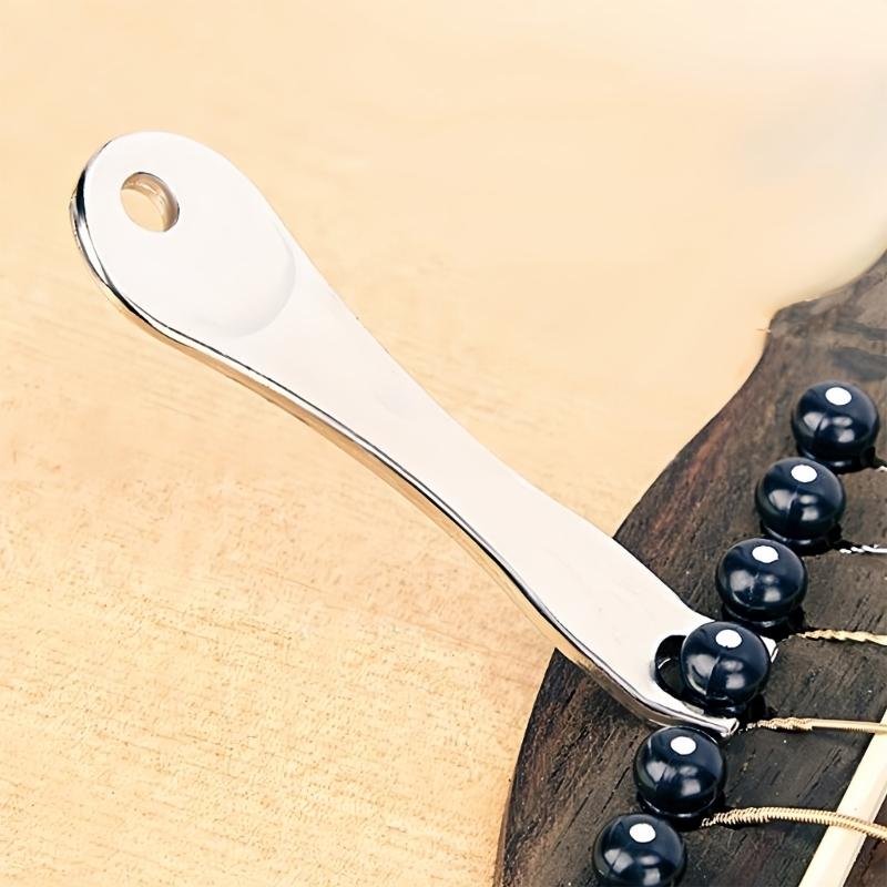 Acoustic Guitar Bridge Pin Set with Saddles and Metal Puller Tool Suitable for Easy String Replacement and Maintenance