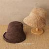 Men's and Women's Casual and Fashionable Versatile Basin Hats Retro and Artistic Wide Brimmed Hats for Autumn and Winter