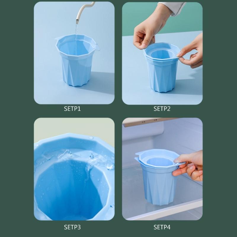 Silicone Ice Cube Maker Bar Party Ice Cup Mold Summer Juice Drinks Shot Glasses Ice Mould Drinking Tool Glass Mold