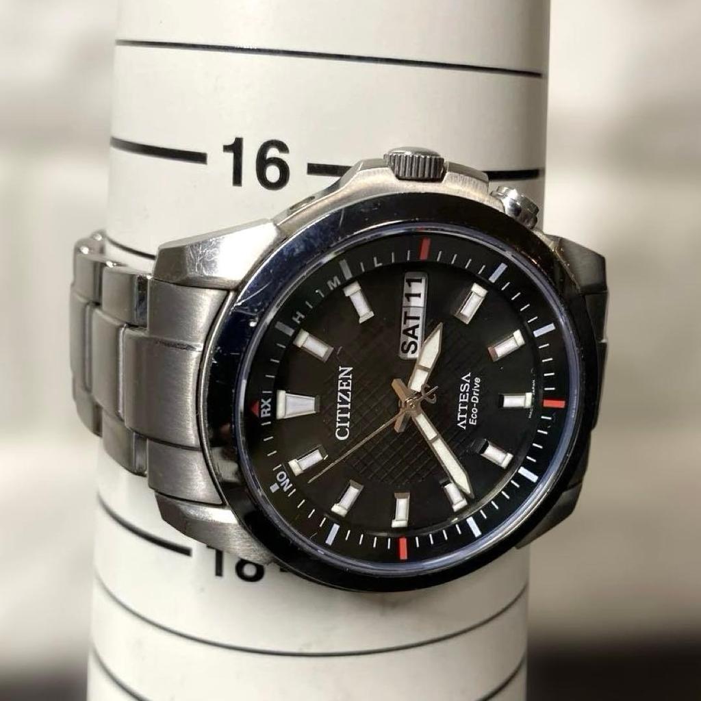 Used [Working Product] CITIZEN/Citizen Atessa H110 Radio Solar Titanium