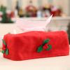 Christmas Tissue Box Cover Bag Cartoon Santa Tissue Covers Kitchen Dinner Party Table Decors Christmas Decorations for Home